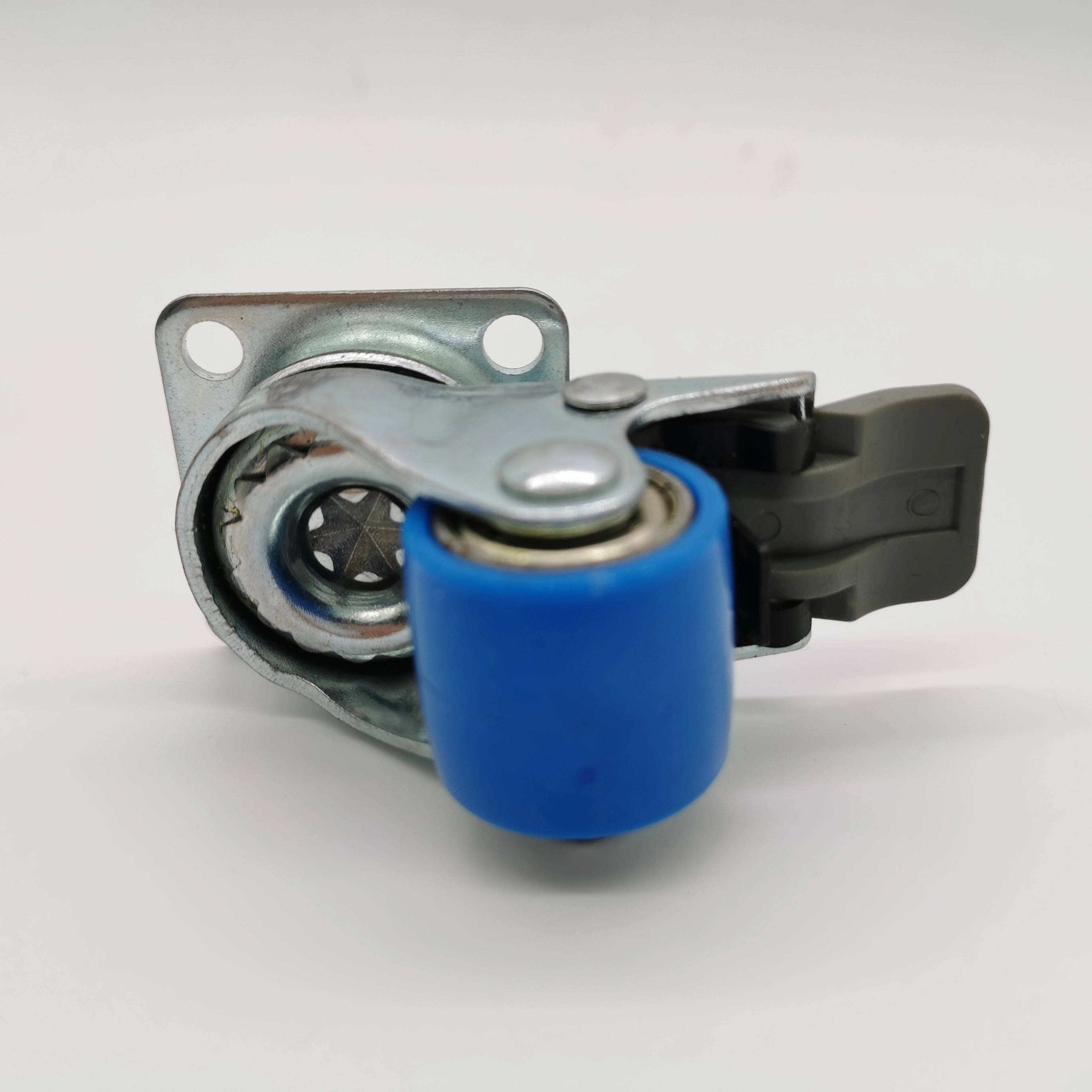 28 mm Diameter Nylon 70 kg High Load Capacity Swivel Total Brake Food Cabinet Refrigeration Refrigerator Caster Wheel 1