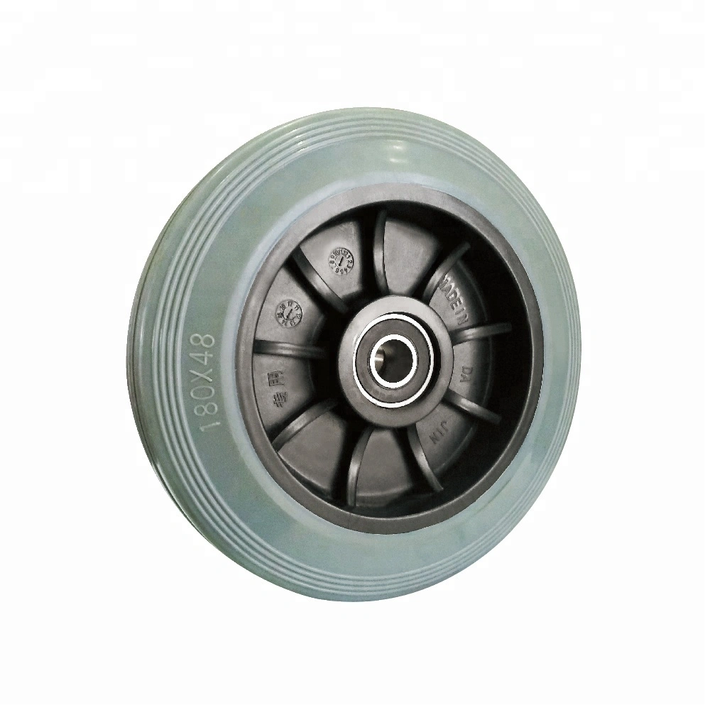 7inch ESD Airport TPR Heavy Duty Luggage Trolley Wheels 1