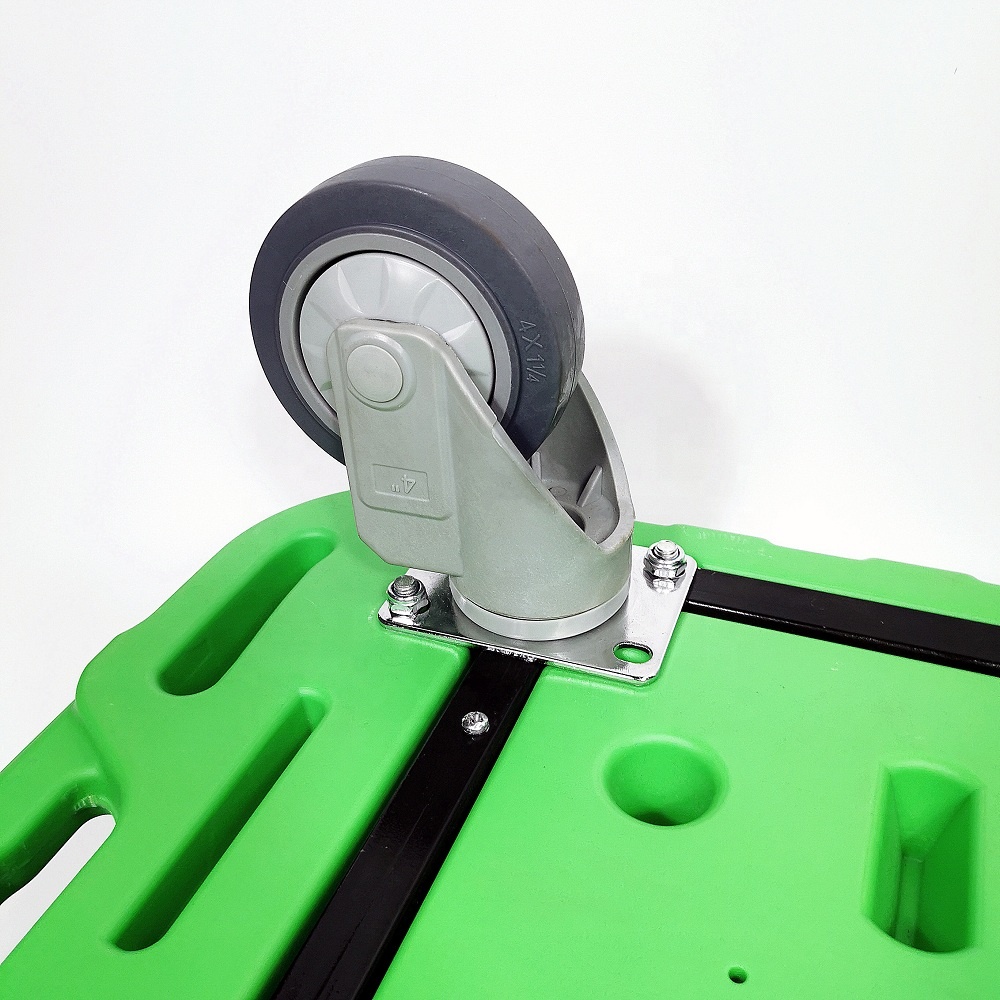 300kgs Factory Platform Trolley Plastic Hand Cart For Warehouse 4