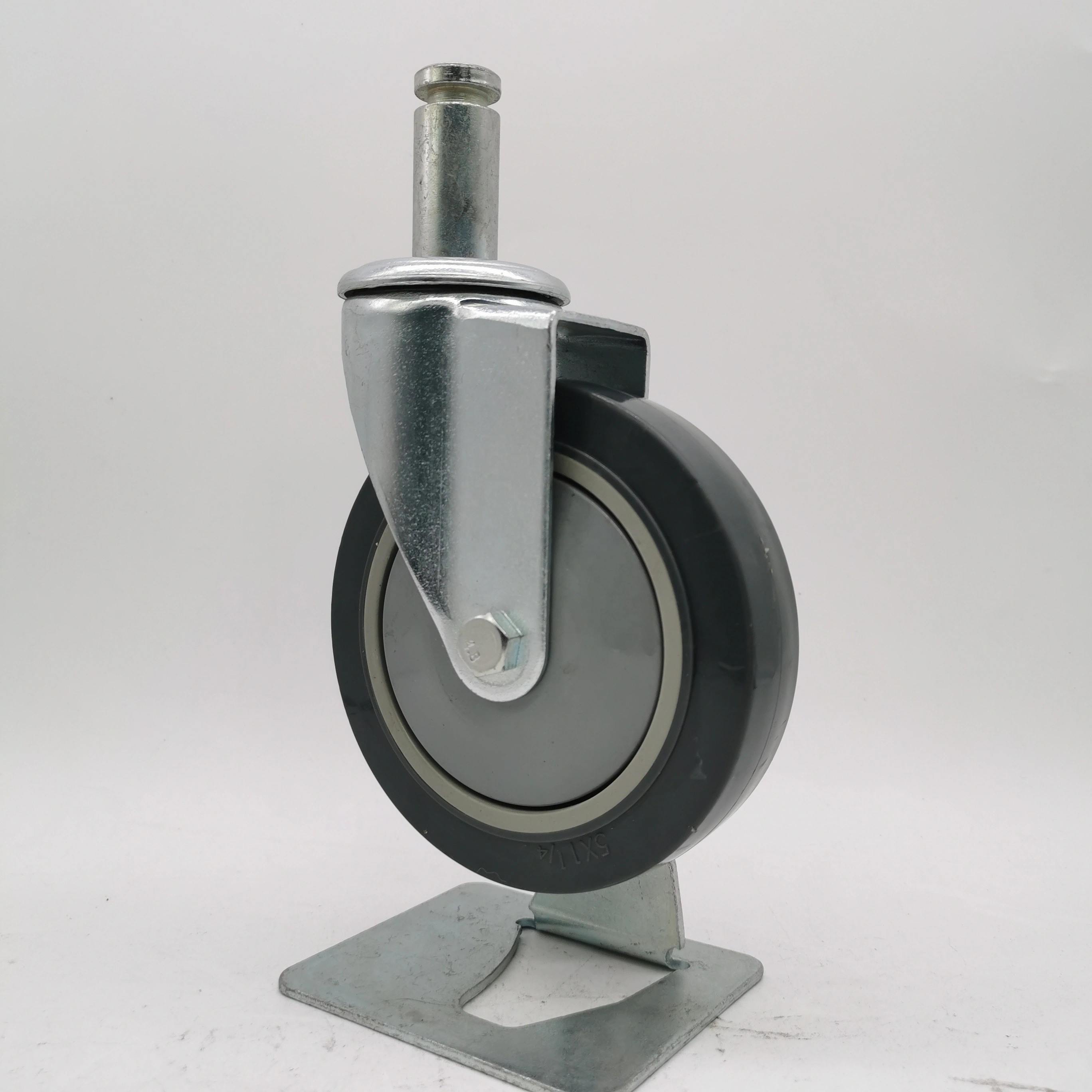 3,4,5 inch threaded stem style environmental TPR medical caster and wheel 1