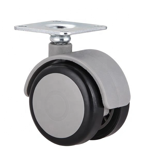 2 Inch Light Duty Medical Trolley Cart Furniture Folding Table And Chair Silent Swivel Polyurethane Furniture Casters Wheels 1