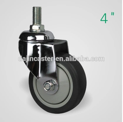 Thread Stem Swivel Medical Caster Wheel For Hospital Bed And Trolley 1
