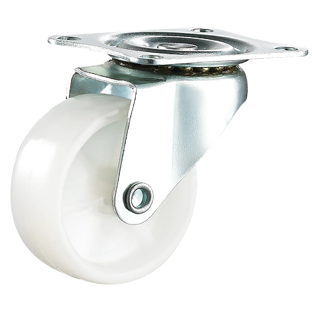2 3 inch light duty caster PP caster wheel with plate swivel and brake 1