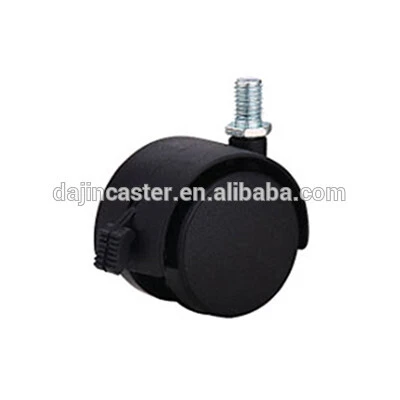 office chair twin wheel furniture casters with brake 1