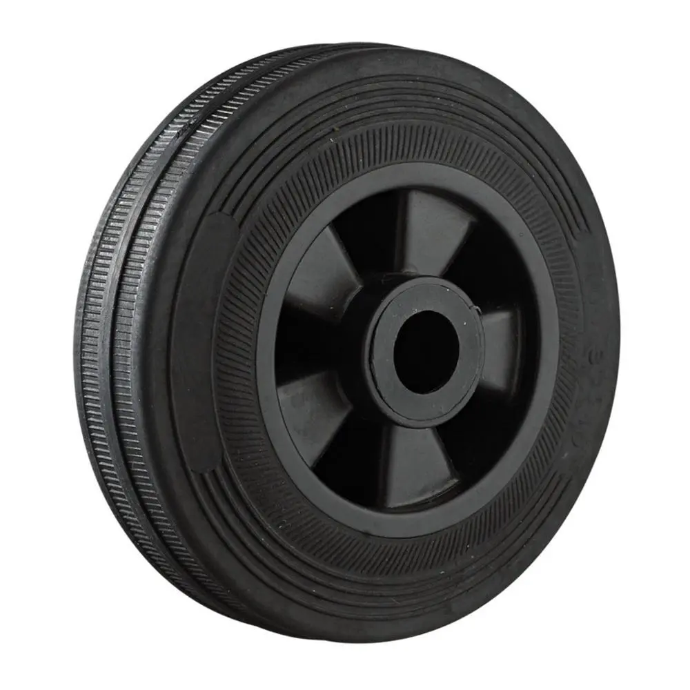 Industrial All Black TPR 125mm Wheels Only 1