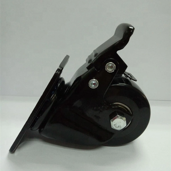 Black color 50mm 150KGS Heavy Duty Swivel Nylon Retractable Caster Wheels 1