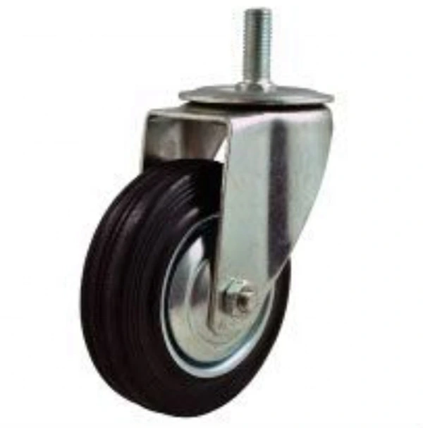 Wholesale Price 3 Black Rubber 45kg Load Capacity Roller Industrial Swivel Caster Wheel 1