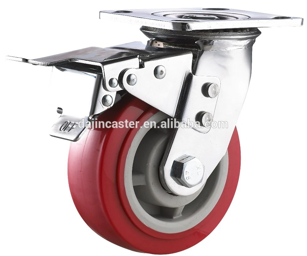 Factory Price 4 5 6 8 Swivel Heavy Duty Caster Wheels With Brake 1