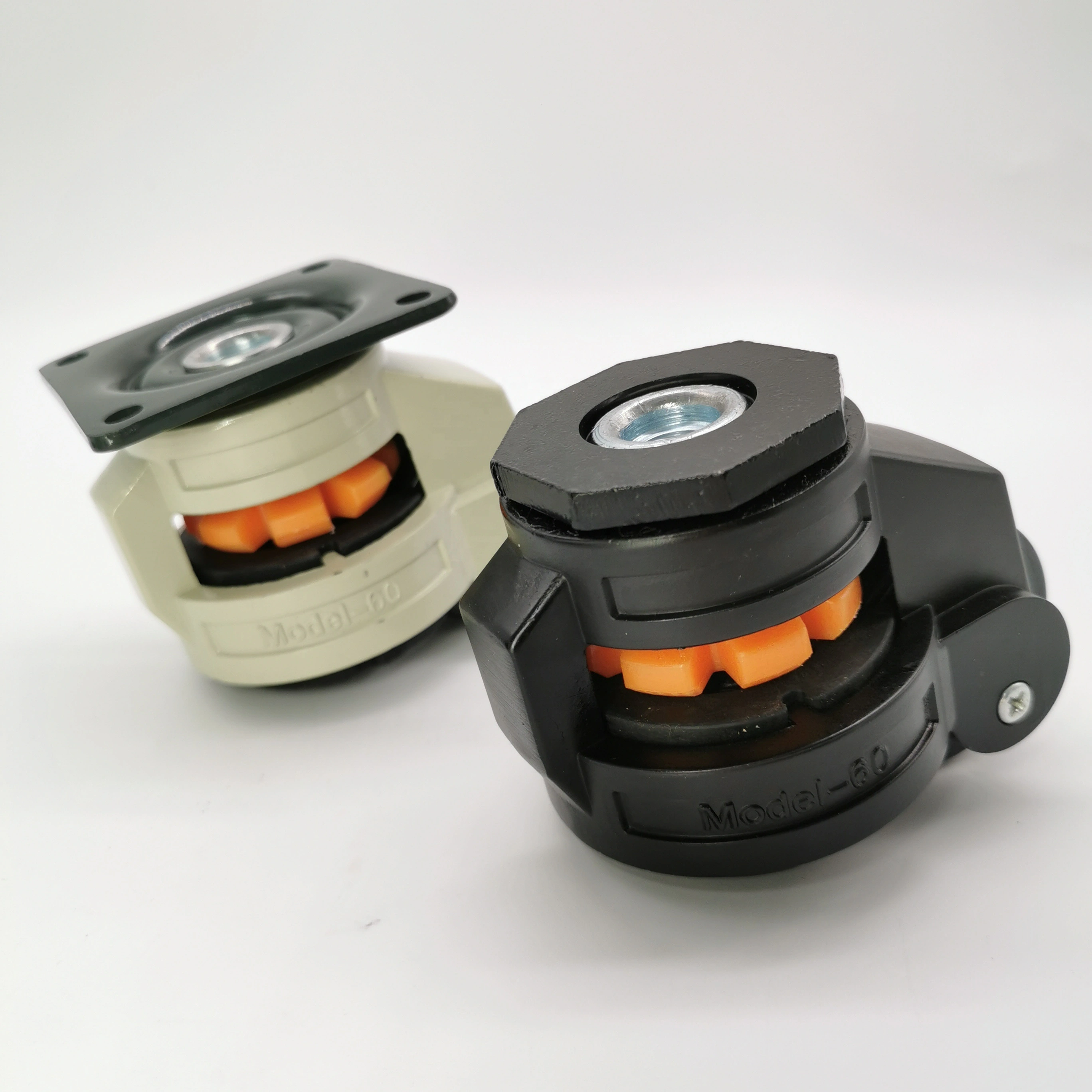60F 2 Inch Nylon Wheel 250 Kg Load Capacity High Adjustable Cabinet And Medical Equipment Caster wheel 1