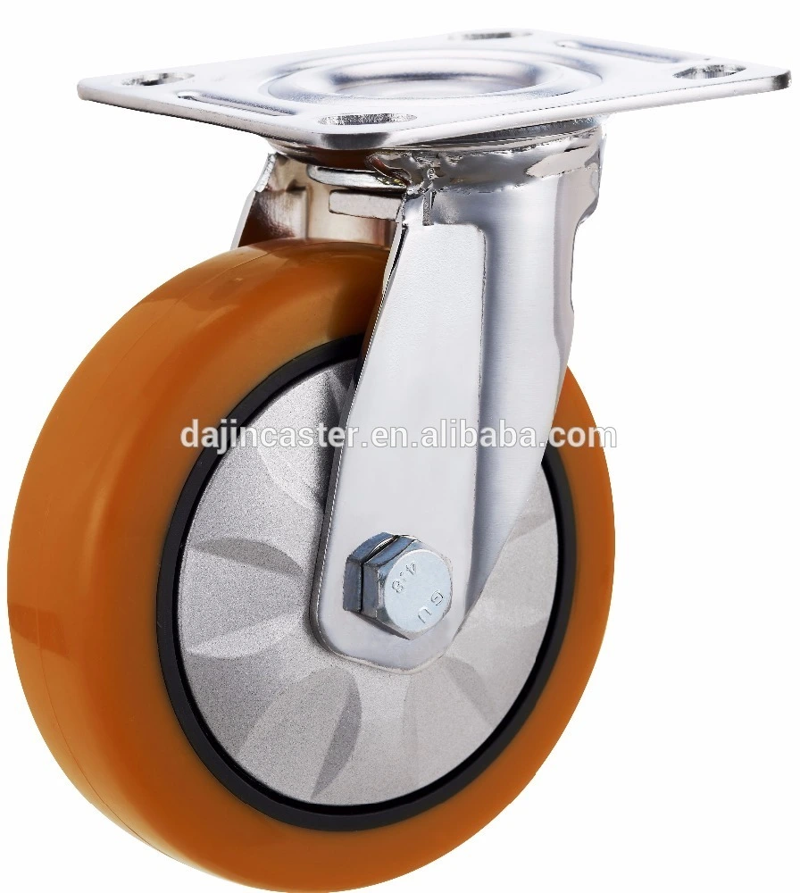 3,4,5,6 inch heavy duty swivel PP core PU caster wheels 1