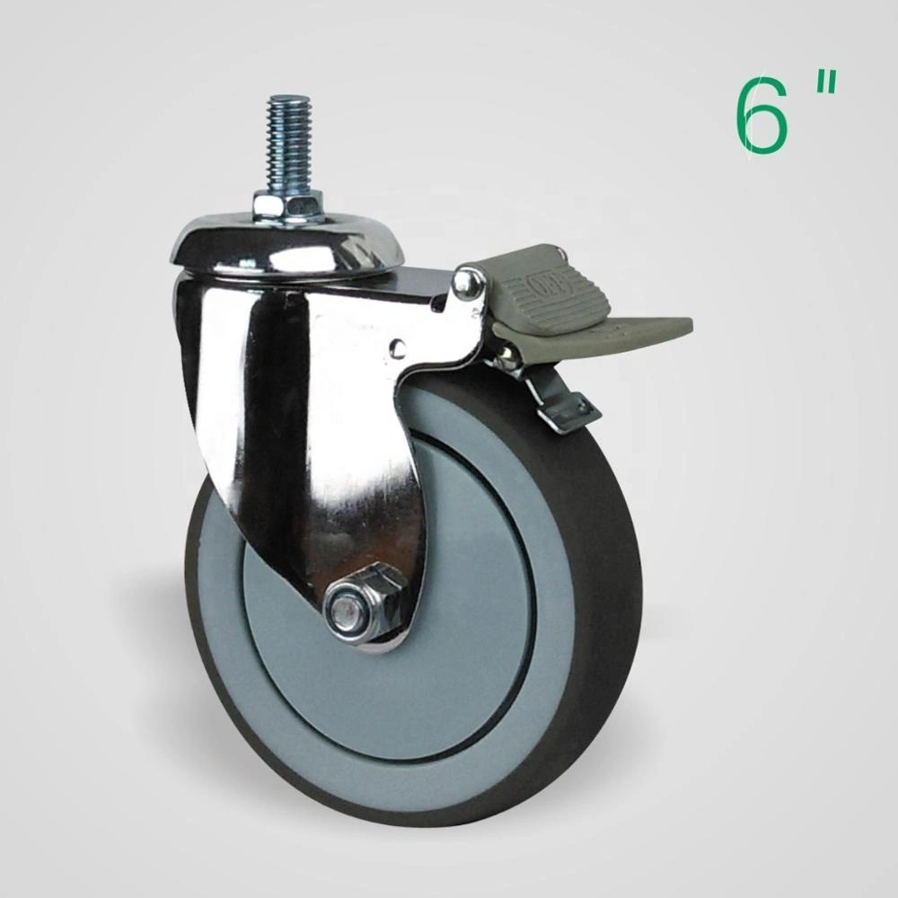 Chrome Plated Swivel Hospital Bed Medical Caster Wheel 1