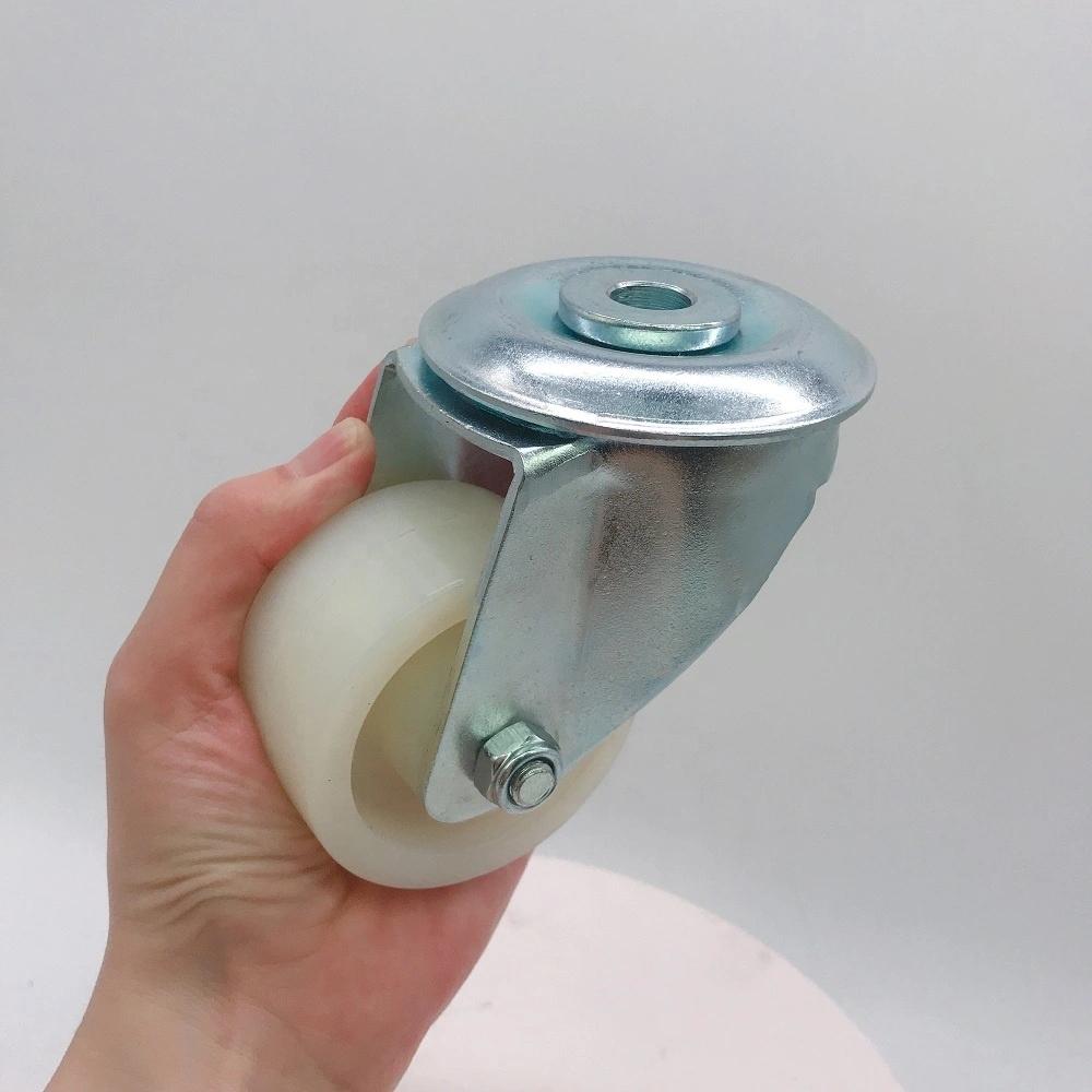 2.5 Inch 63mm 75mm Big Ball Race Design Medium Duty Roller Bearing 80kgs Wear Resistant Nylon Caster Wheel 1