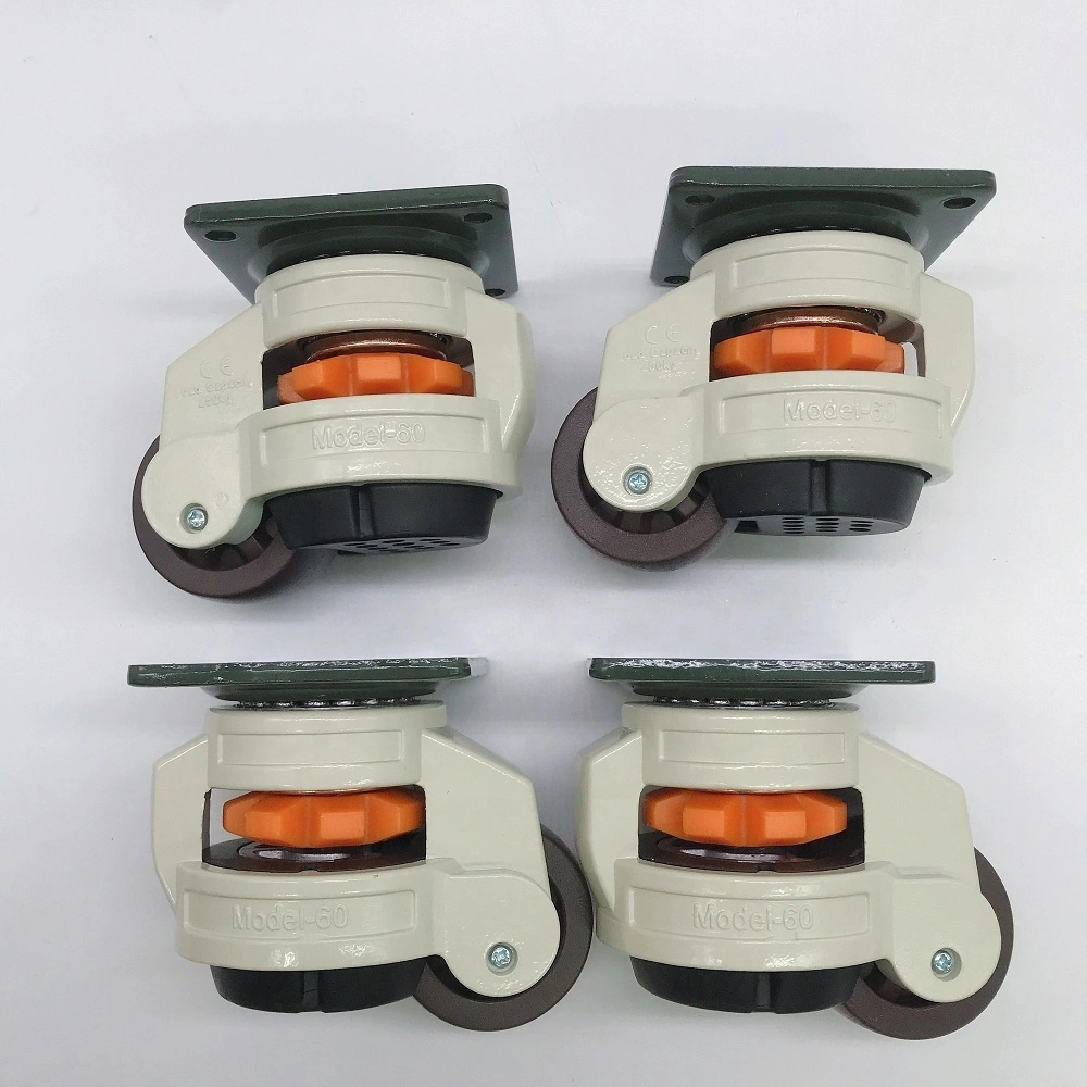 GD60F Heavy Duty 500kgs per Set Leveling Adjustable Cabinet Caster Wheel for Machine 1