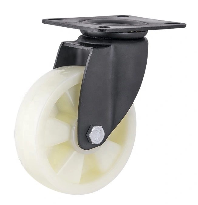 4 Whole Sale Facoty Price Industrial Material Handling Trolleys Medium Heavy Duty Polypropylene PP Swivel Caster Wheels 1