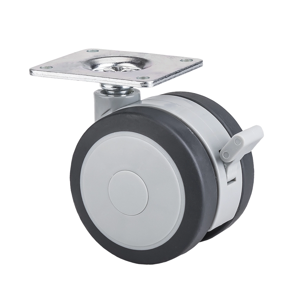 ECO Friendly Top Plate 3 inch TPR Furniture Medical Casters1 1