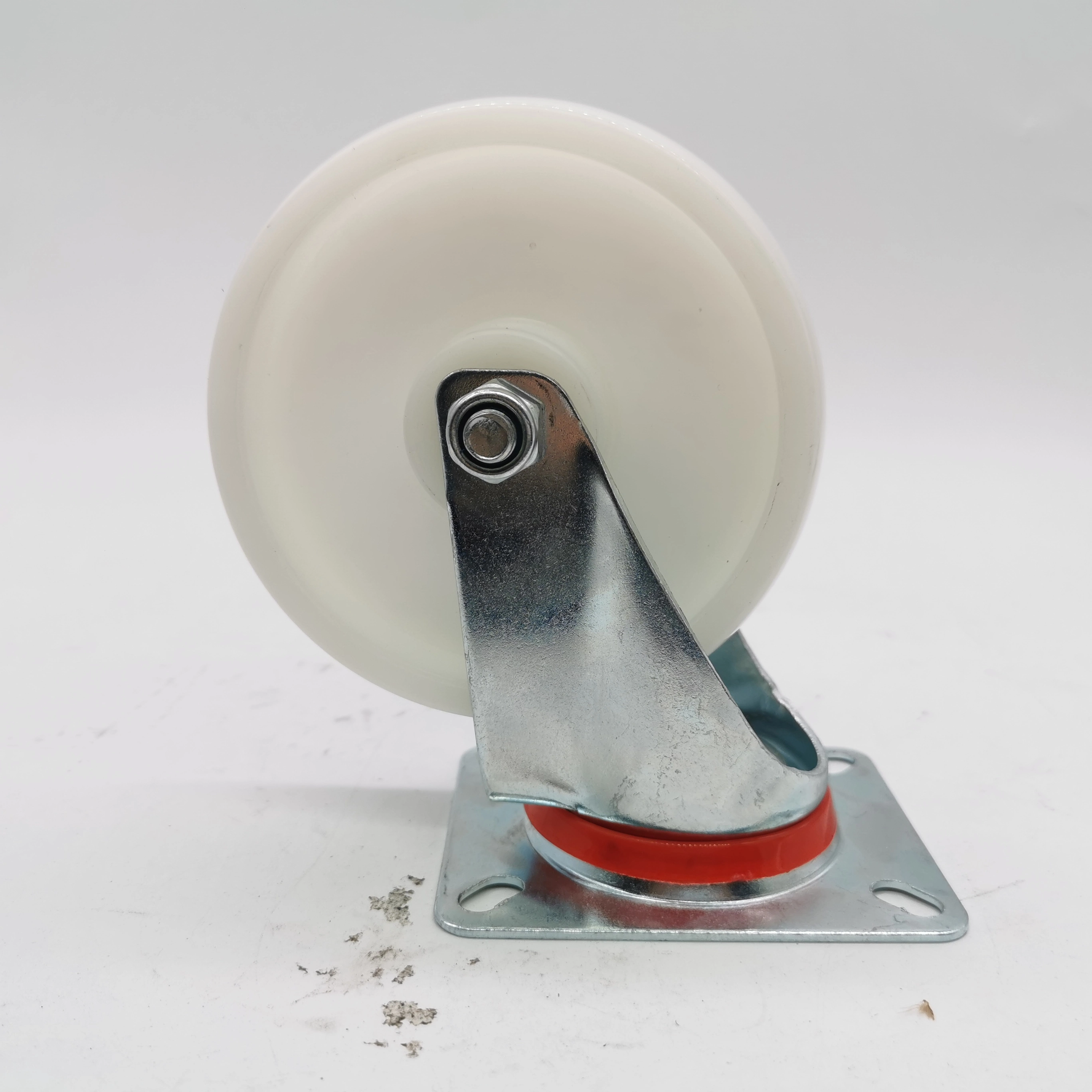 Chinese Manufacturer 100mm 4 Inch Plain Bearing PP polypropylene Top Plate Industrial Swivel Castor Wheel 1
