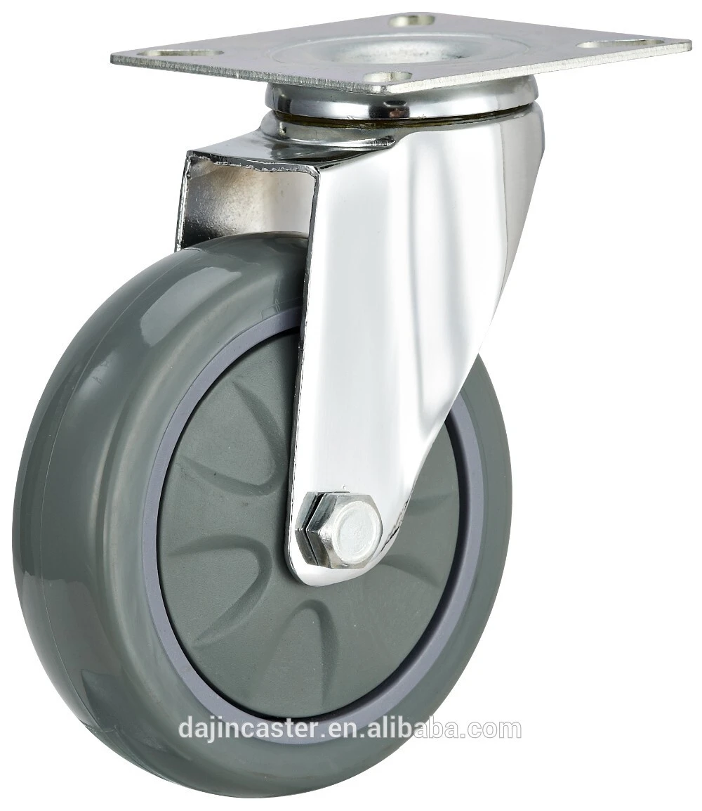 3,4,5 inch swivel ball bearing caster with polyurethane wheel1 1