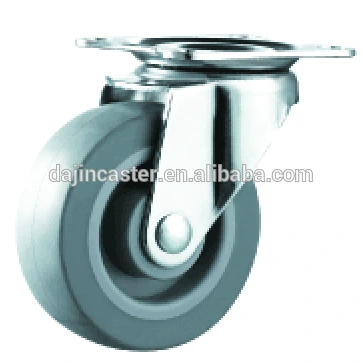 25mm non-marking swivel rubber caster wheel for furniture 1