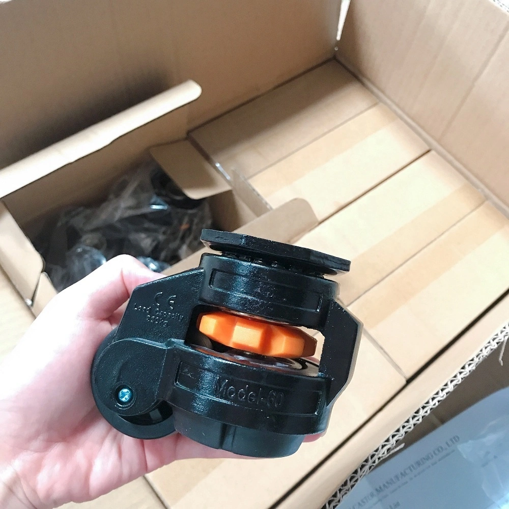 Heavy Duty Aluminum Alloy Housing GD 40 60 80 100 120 150 Adjustable Height Caster Leveling Nylon Wheel 1