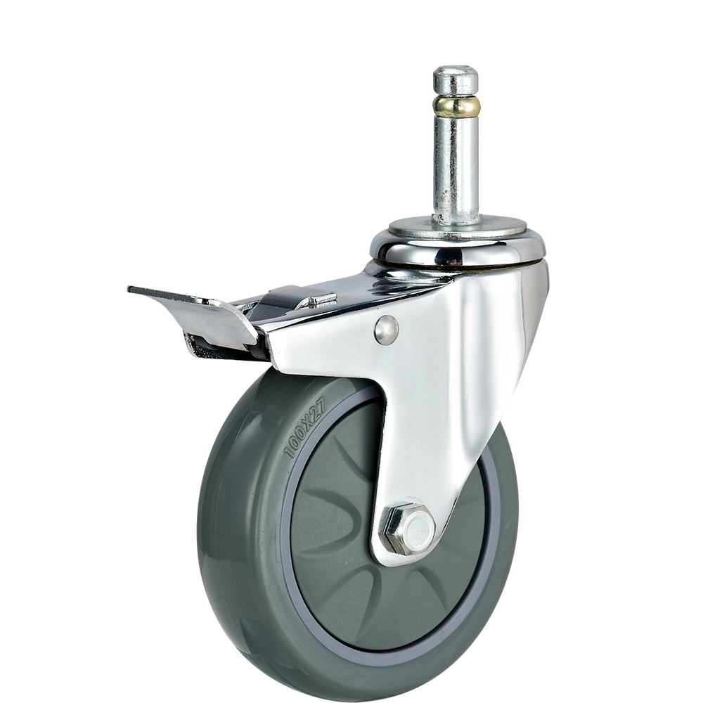 ball bearing caster furniture wheel with stopper with thread1 1