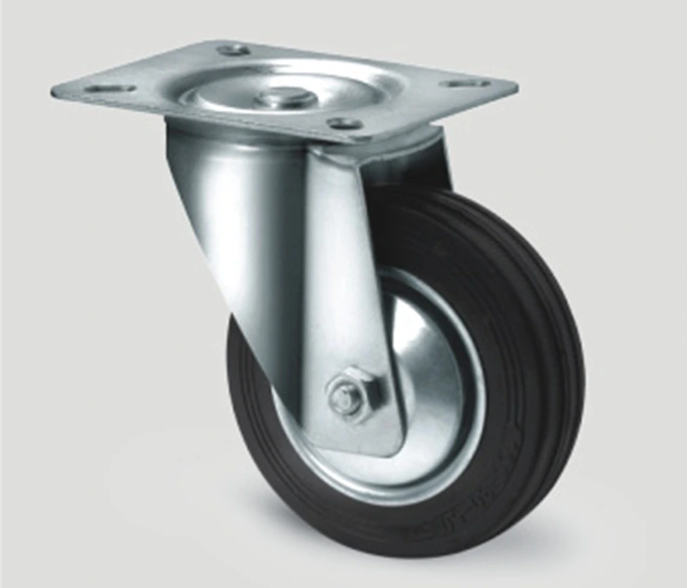 Heavy Duty Industrial Rubber Caster Wheel 1