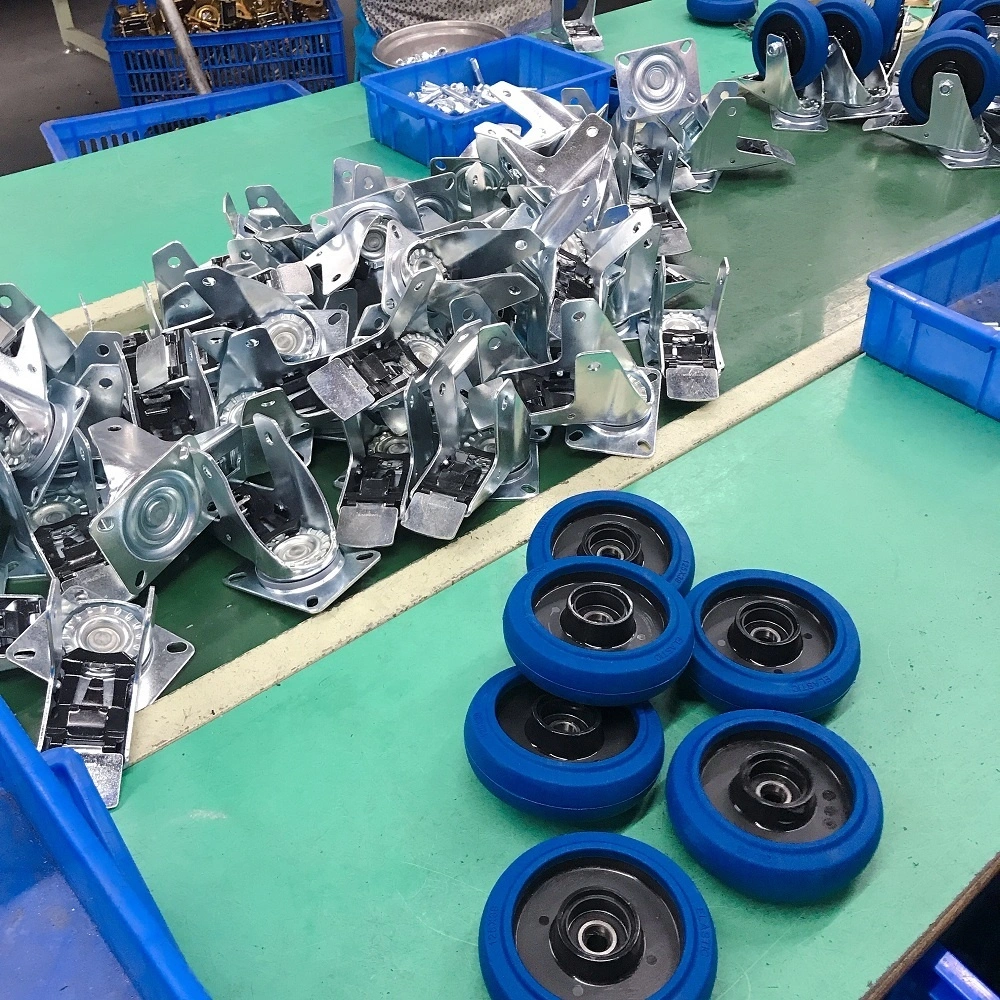 4 5 European style China Wheel Nylon Core Blue High Elastic Pure Natural Rubber Wheel Only 1