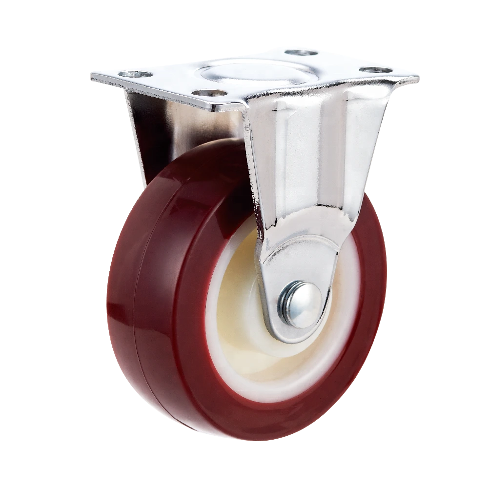 Light duty retractable plastic wheels casters 1