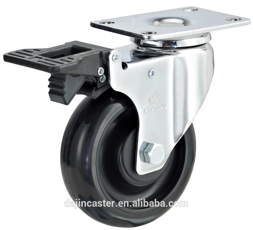 Top plate antistatic swivel caster esd PU caster wheels 1