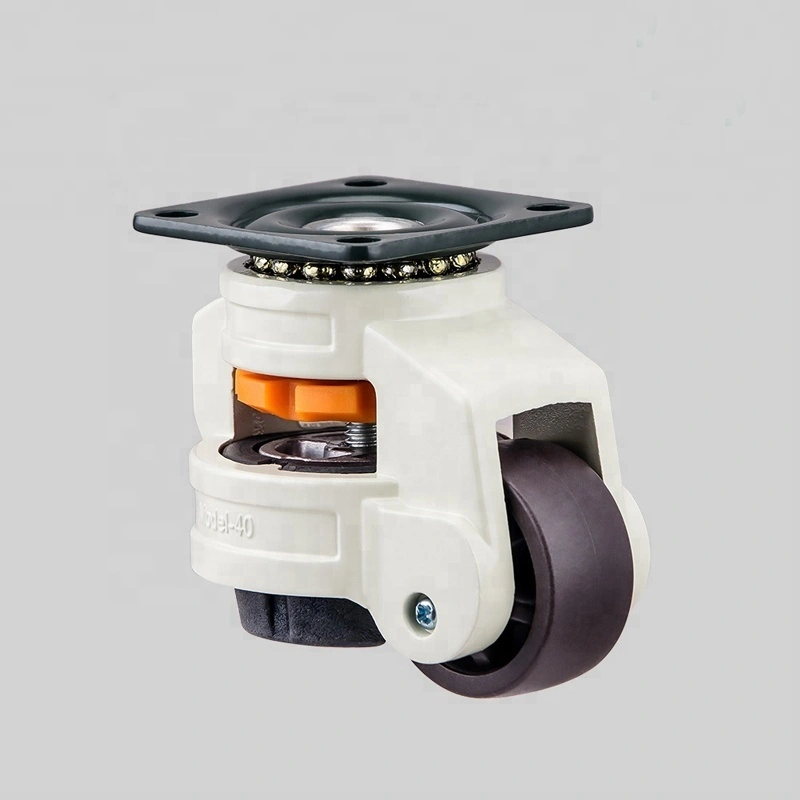 GD-80F Aluminum Height Adjustable Caster Wheel Swivel Lifting Industrial Machine Retractable Leveling Caster Wheels 1