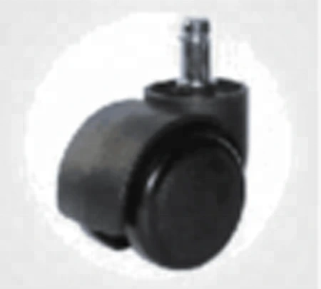 2 inch twin wheel furniture nylon casters with stem for office chair 1