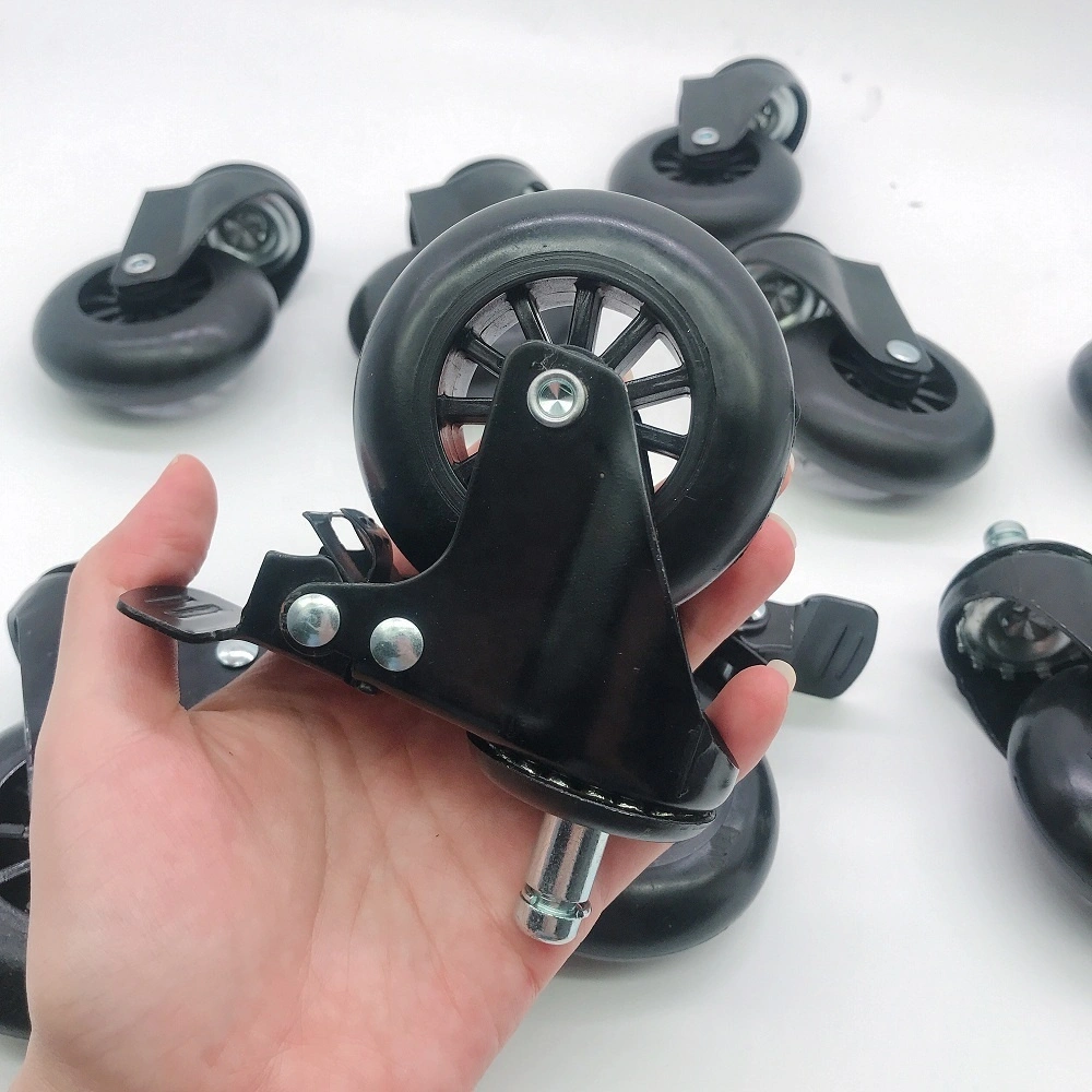 70mm Diameter Furniture Usage 70kgs Load Weight Polypropylene Grip Ring Stem Caster Wheel 1