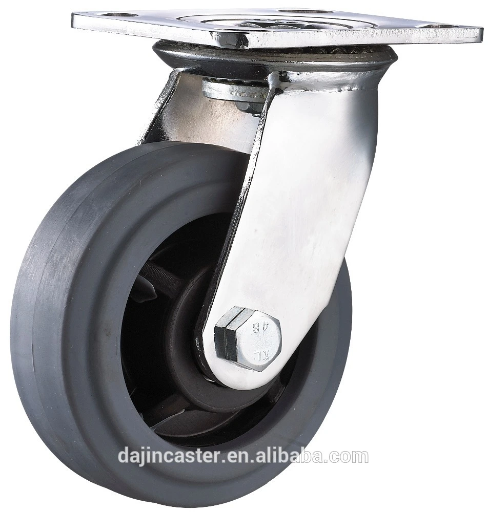 5 Swivel Rubber Industrial Caster wheels1 1