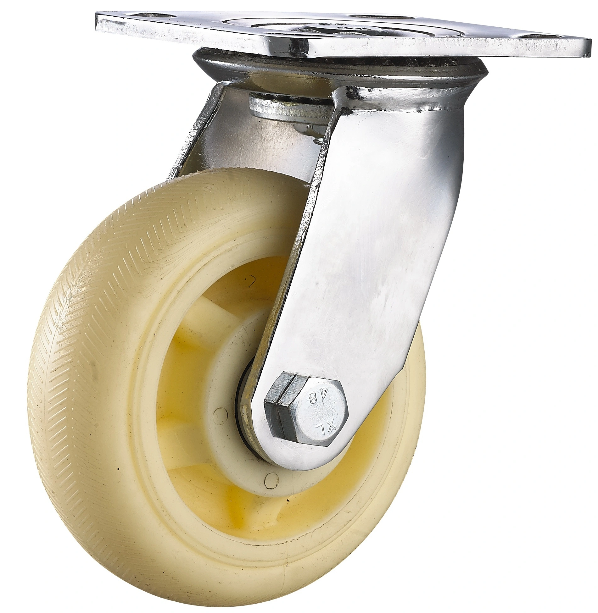 8 Inch Heavy Duty Galvanized 460kg Polypropylene Caster 1