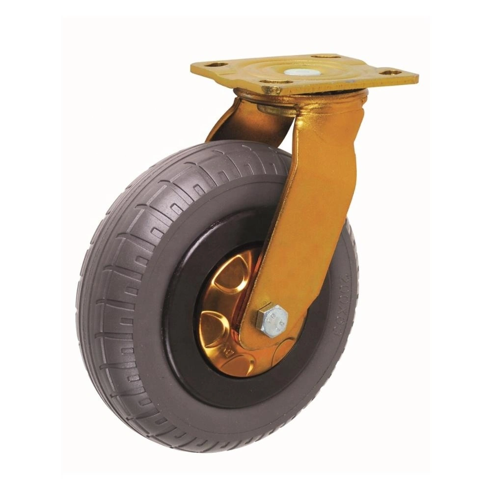 6 8 10 inch Heavy duty Noiseless Luxury Style Hotel luggage Trolley Foam Rubber Caster Wheels 1
