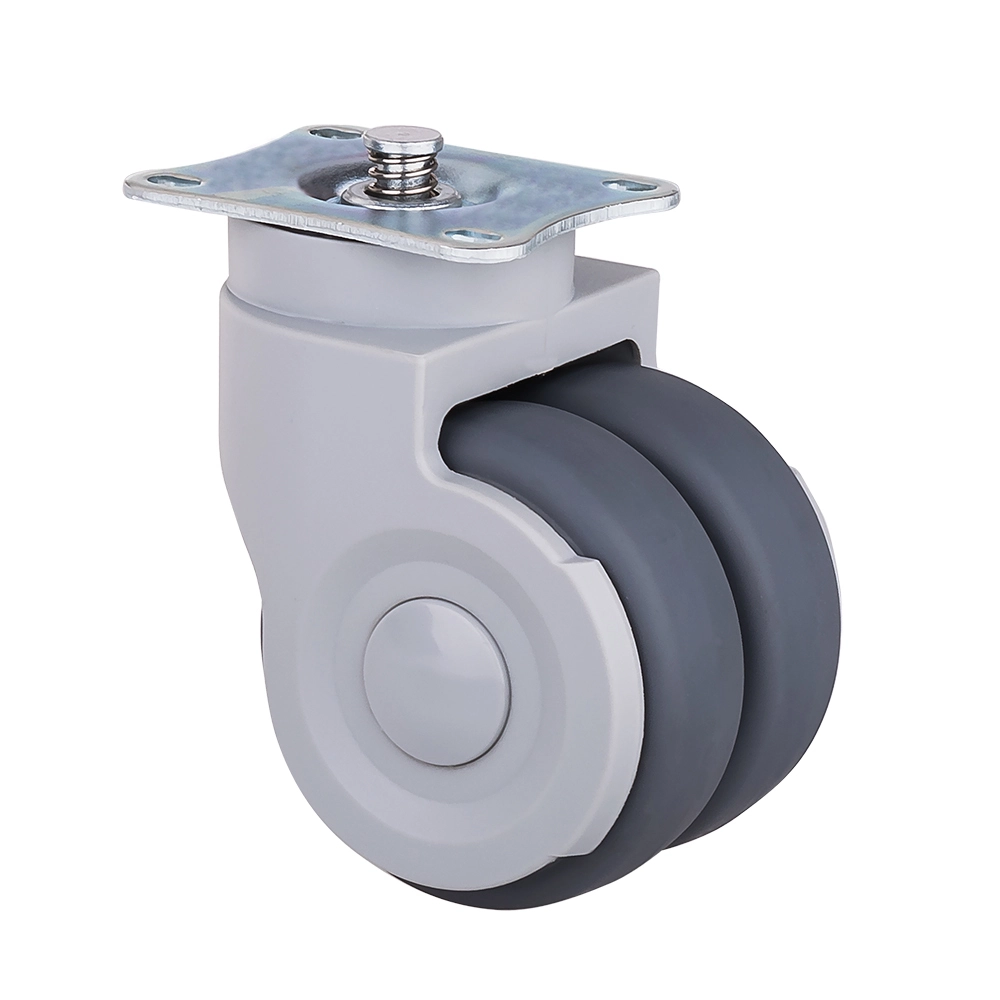 Mute 3Inch TPR Twin Wheels Aircraft Beverage Cart Casters 1