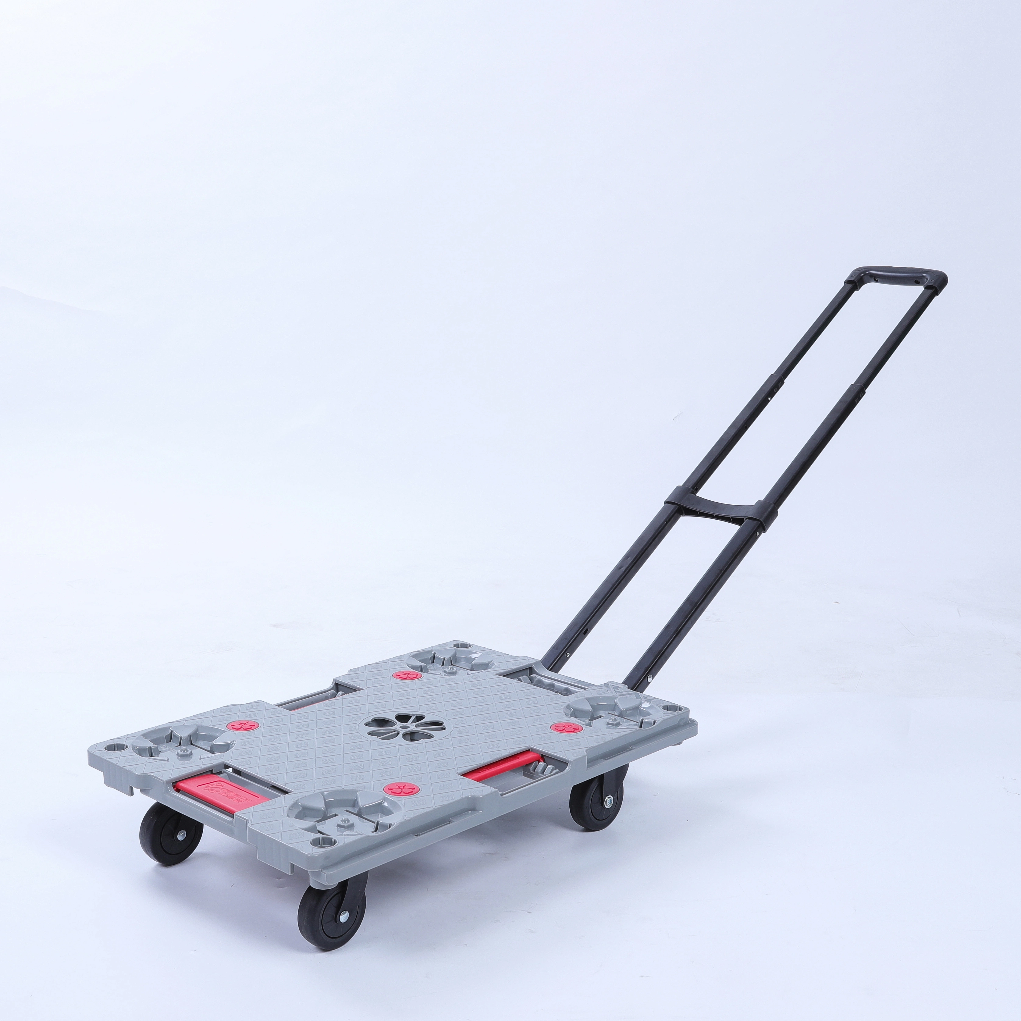 Pull handle Plastic platform interlocking dolly 1