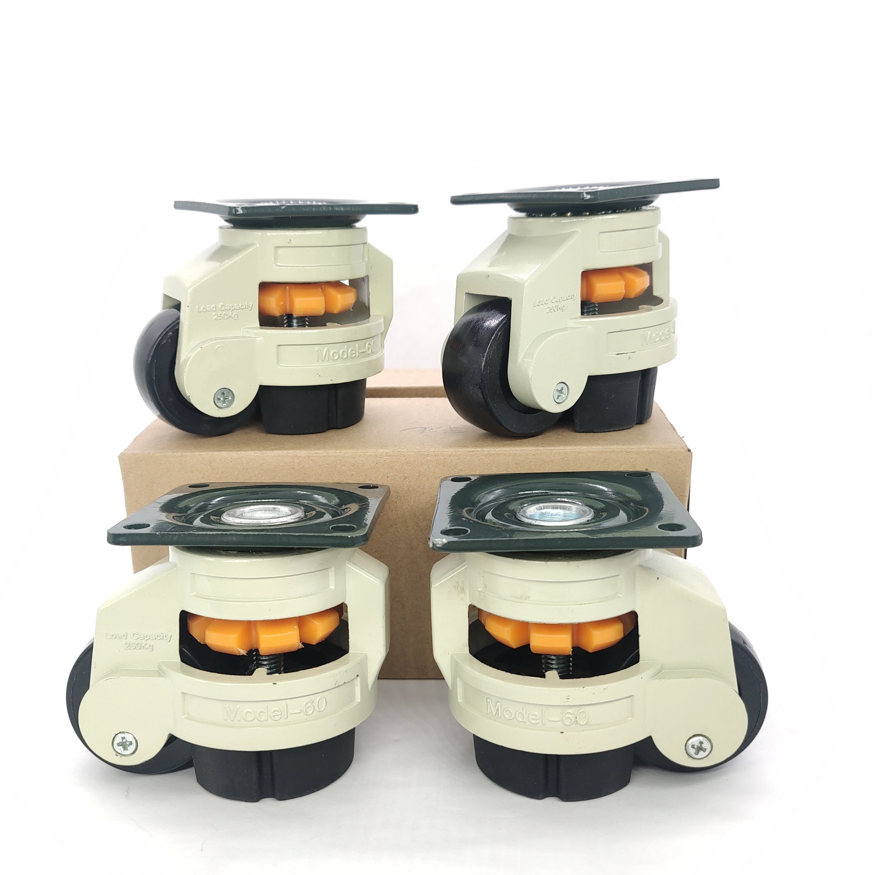 GD-60F Industrial Adjustable Heavy Duty Leveling Swivel Master Caster Wheels 1