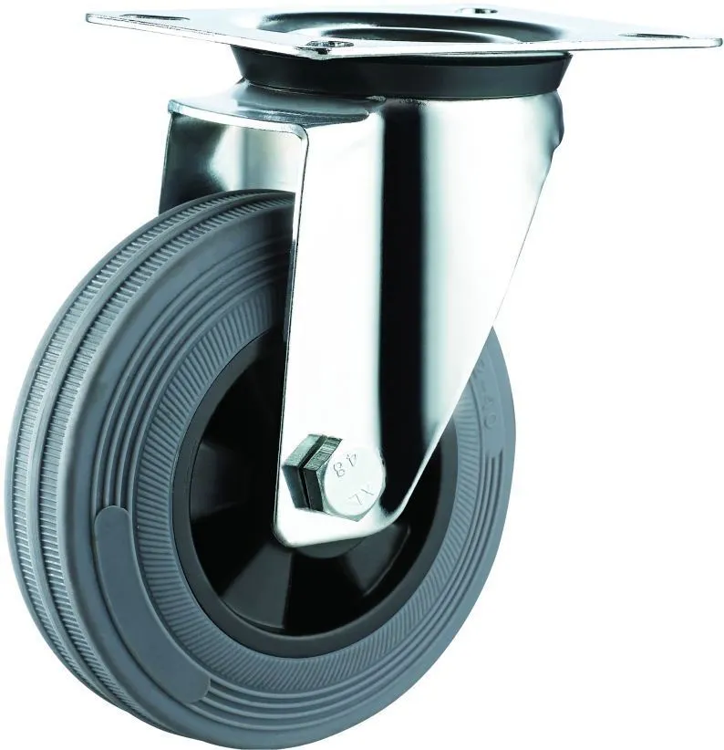 Industrial TPR shopping container removable caster wheels 1