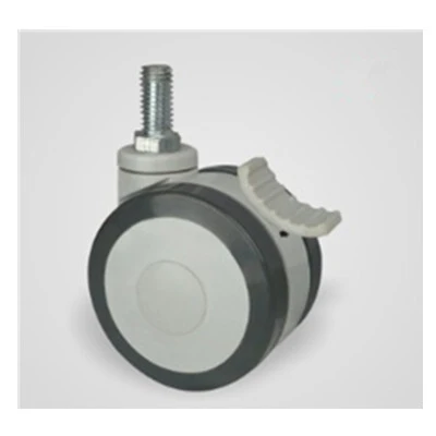 Thread Stem And Total Brake Medical Castor Wheel 1