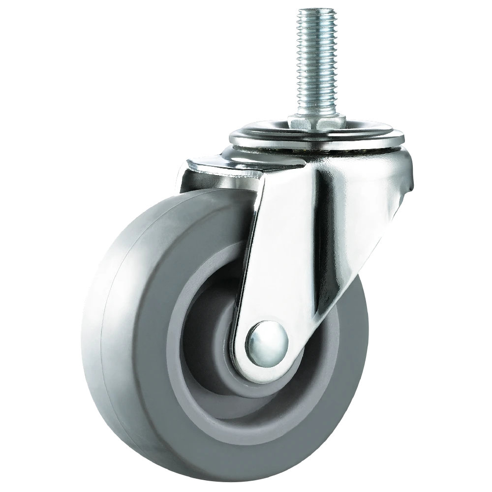 new material screw stem light duty TPR caster wheel 1
