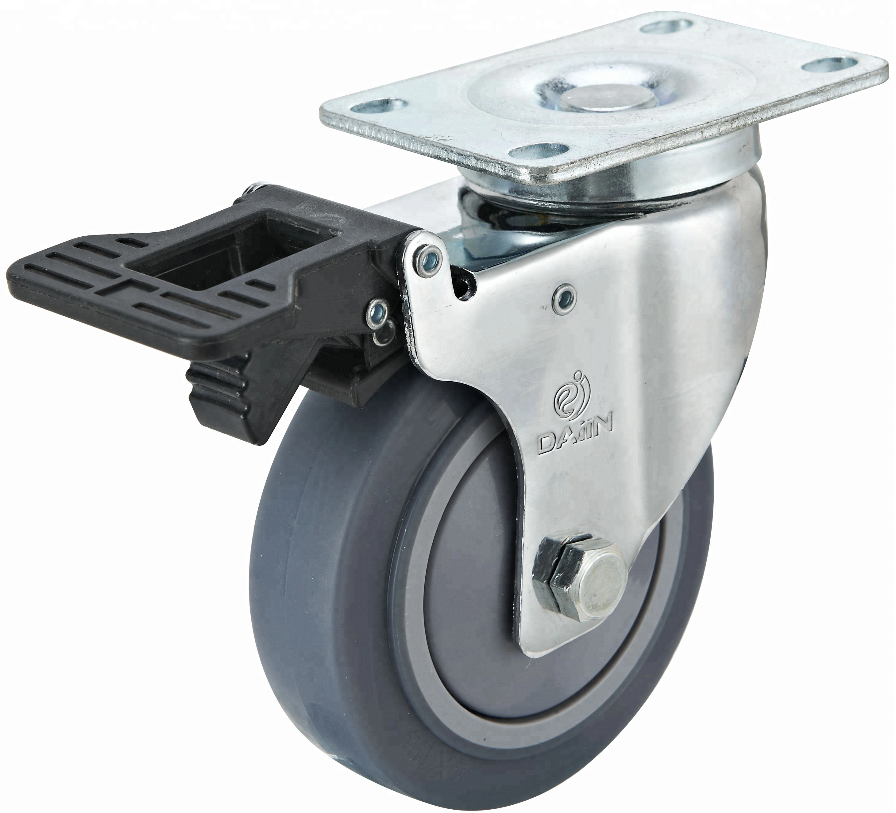 Medium Duty Swivel Thermoplastic Rubber Caster Wheels 1