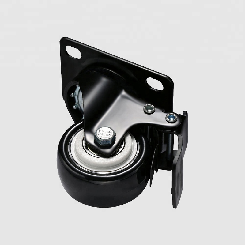 Amazon hot sale 50mm black PVC caster wheel for office chair 1