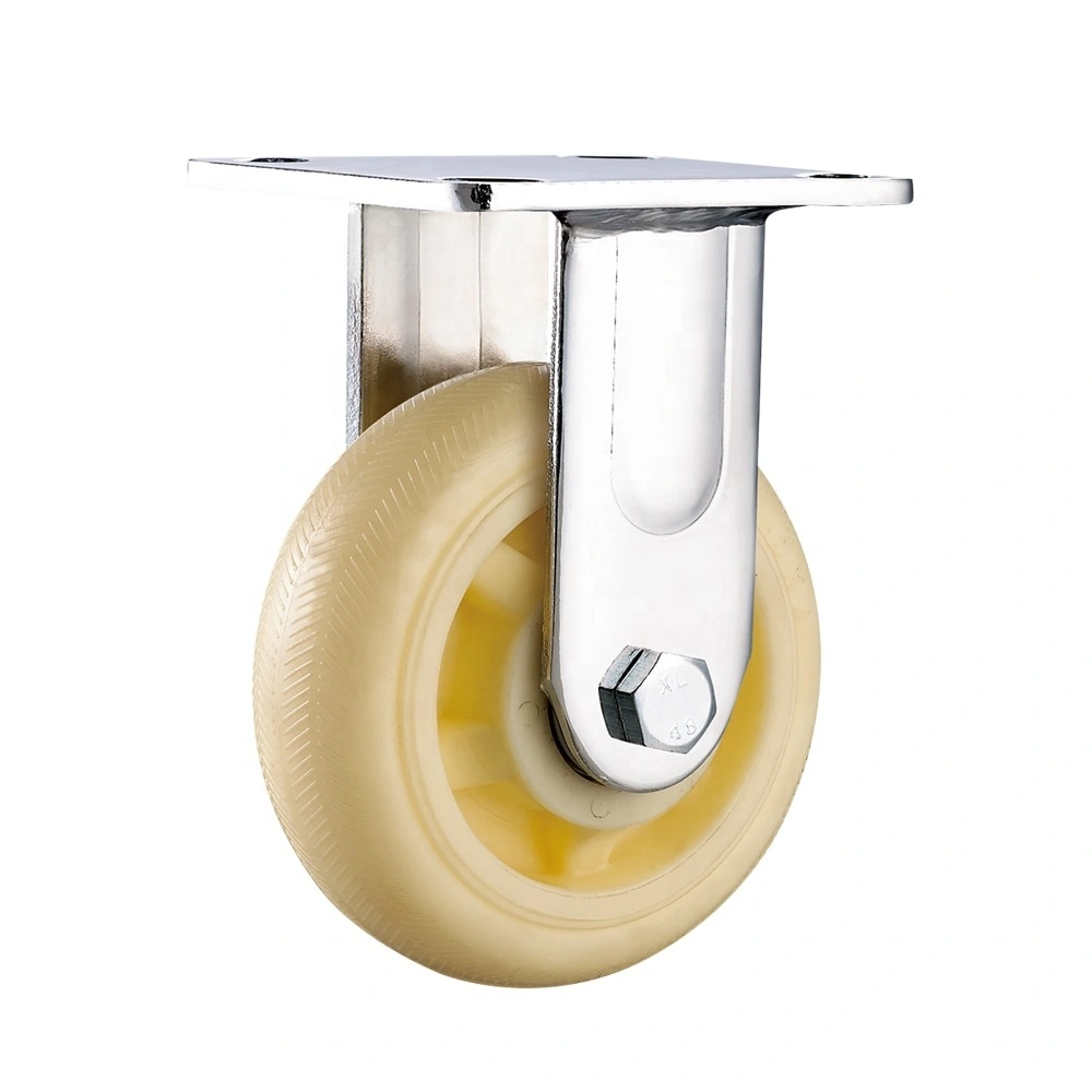 5 inch 50mm Tread Width Double Ball Bearing Total lock Brake 320 Kgs Load Capacity Medium Heavy Duty Industrial Caster Wheels 1
