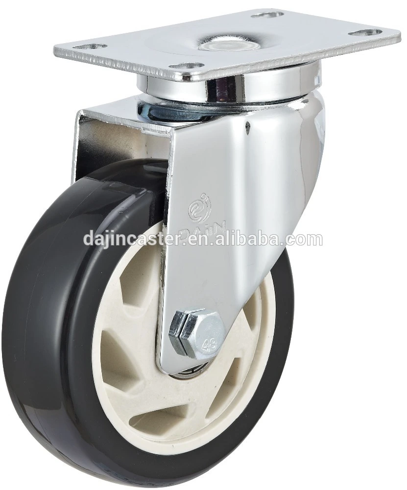 Ball bearing industrial PU wheels casters for medical furniture 1