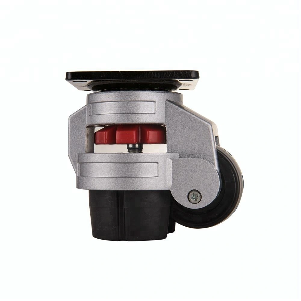 Top plate leveling adjustable caster 1