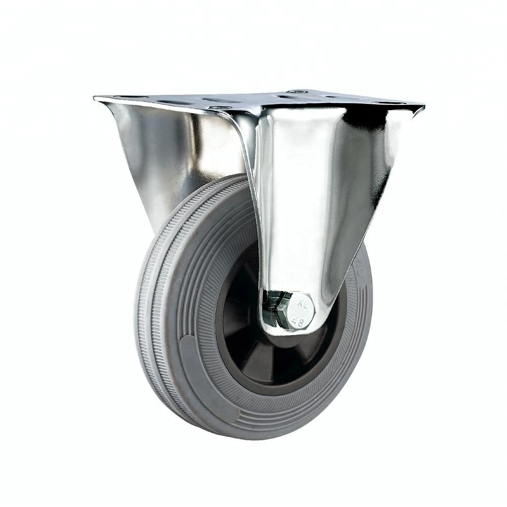 Top Plate ECO-friend Artificial Rubber Industrial Caster Wheel 1