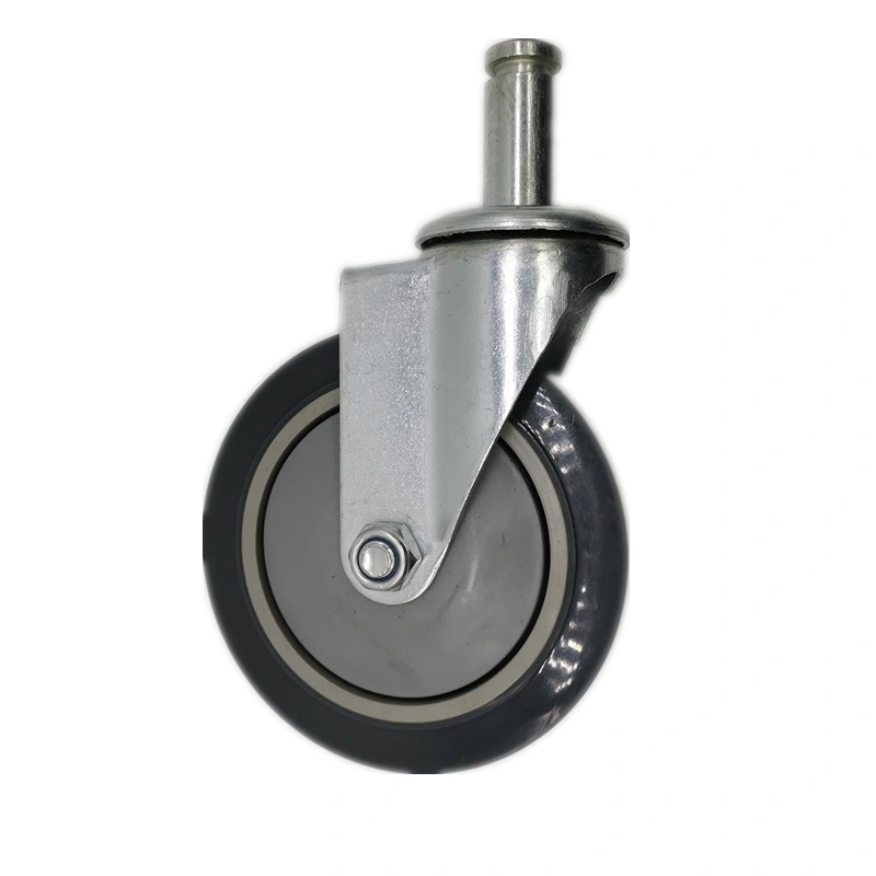 3,4,5 inch threaded stem style environmental TPR medical caster and wheel2 1