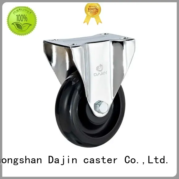 Dajin caster Brand pu plate swivel anti static caster wheels 1
