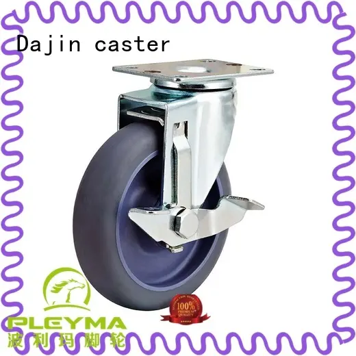 airport noiseless caster heavy duty cart with wheels Dajin caster Brand 1