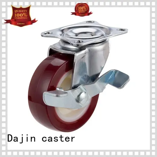 light duty casters brake pu Dajin caster Brand company 1